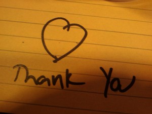 thank you note